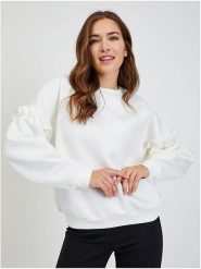 Orsay Bluza w kolorze białym rozmiar: M. Białe bluzy damskie Orsay, m, bez wzorów, bez kaptura. Za 78.99 zł.