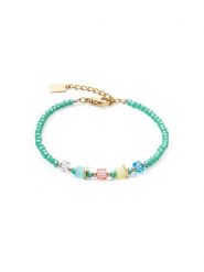 COEUR DE LION Bransoletka z kryształami Swarovski rozmiar: onesize. Zielone bransoletki damskie COEUR DE LION, szklane. Za 200.13 zł.