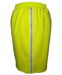 Limonkowa dresowa spódnica Bea na gumce OSTATNIE SZTUKI PLUS SIZE XXL. Spódnice damskie Moda Size Plus Iwanek, l, z aplikacjami, z bawełny, eleganckie, midi. W wyprzedaży za 49.90 zł.