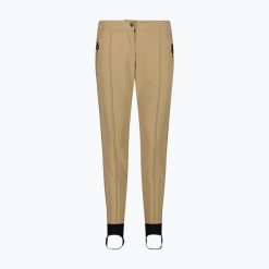 Spodnie trekkingowe damskie CMP Long. Brązowe spodnie sportowe damskie CMP, na jesień, s, bez wzorów, z elastanu, trekkingowe. Za 239.99 zł.