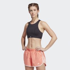Running Medium-Support Bra. Czarne obuwie sportowe damskie Adidas, z materiału, bez zapięcia, do biegania. Za 162.99 zł.