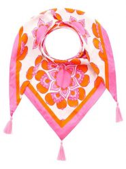 Zwillingsherz Chusta trójkątna w kolorze kremowo-jasnoróżowo-pomarańczowym - 200 x 90 cm rozmiar: onesize. Brązowe chusty damskie Zwillingsherz, bez wzorów, z materiału. Za 131.43 zł.