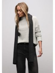 Street One Sweter w kolorze białym rozmiar: 38. Białe swetry klasyczne damskie Street One, bez kołnierzyka. Za 147.91 zł.