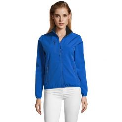 Kurtka Damska Radian Soft Shell. Niebieskie kurtki damskie SOL'S, s, bez wzorów, bez kaptura. Za 181.99 zł.