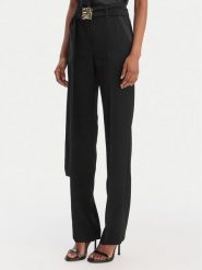 Marella Chinosy Elica 2613131063 Czarny Slim Fit. Czarne spodnie materiałowe damskie Marella, bez wzorów, z syntetyku. Za 879.99 zł.