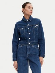 Calvin Klein Jeans Kurtka jeansowa 90's J20J225183 Niebieski Regular Fit. Niebieskie kurtki damskie Calvin Klein Jeans, l, bez wzorów, z bawełny, bez kaptura. Za 239.99 zł.