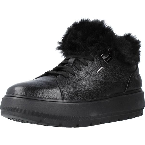 Buty GEOX D KAULA B ABX Czarny. Czarne obuwie trekkingowe damskie Geox, ze skóry, bez zapięcia. Za 307.99 zł.
