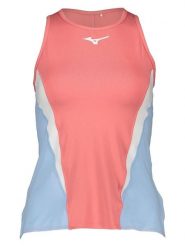 Mizuno Top funkcyjny w kolorze błękitno-różowo-białym rozmiar: XS. Niebieskie koszulki sportowe damskie Mizuno, xs, bez wzorów, z materiału, bez ramiączek. Za 52.67 zł.