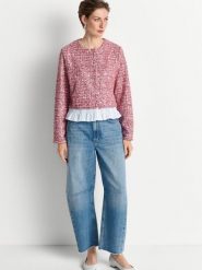 Rich & Royal kurtka z tkaniny bouclé Kobiety Sztuczne włókno różowy, XS. Czerwone kurtki damskie Rich & Royal, uniwersalny, bez wzorów, z tkaniny, bez kaptura. Za 549.95 zł.