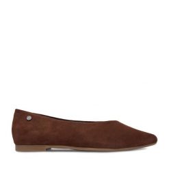 Baleriny Lasocki. Brązowe balerinki damskie Lasocki, bez wzorów. Za 169.99 zł.
