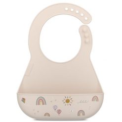 Śliniak silikonowy z kieszonką mio sunshine & rainbow 108034565245. Śliniaki Mepal, bez wzorów, z materiału. W wyprzedaży za 61.90 zł.