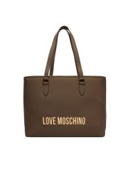 LOVE MOSCHINO Torebka JC4190PP1OKD0203 Brązowy. Brązowe shopper bag Love Moschino, bez wzorów, ze skóry, bez dodatków. Za 1,049.00 zł.
