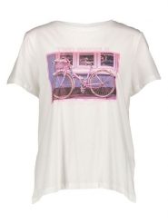 ONLY Carmakoma Koszulka w kolorze białym rozmiar: XL-54. Białe bluzki damskie Only Carmakoma, xl, bez wzorów, z bawełny, bez kołnierzyka, bez ramiączek. Za 62.03 zł.