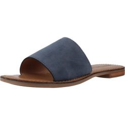 Sandały GEOX D MADDALUSIAC Niebieski. Niebieskie sandały damskie Geox, bez wzorów, ze skóry, bez obcasa, bez zapięcia. Za 259.99 zł.