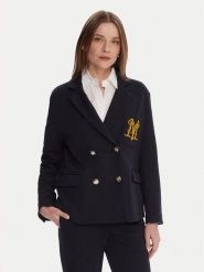 Maryley Marynarka 25IB288/M02/07BL Granatowy Regular Fit. Niebieskie marynarki i żakiety damskie Maryley, m, bez wzorów, z syntetyku. Za 499.99 zł.