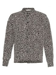 MOSS COPENHAGEN Bluzka w kolorze czarno-białym rozmiar: S. Czarne bluzki damskie Moss Copenhagen, s, bez wzorów, bez kołnierzyka, bez ramiączek. Za 134.85 zł.