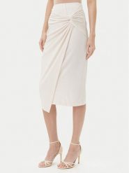 Rinascimento Spódnica midi CFC0123489003 Beżowy Regular Fit. Brązowe spódnice damskie Rinascimento, xl, bez wzorów, z syntetyku, midi. Za 219.99 zł.