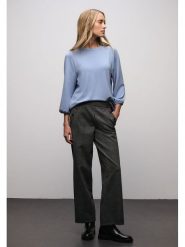 Street One Koszulka w kolorze błękitnym rozmiar: 42. Niebieskie koszulki damskie Street One, bez wzorów, bez kołnierzyka, bez ramiączek. Za 126.15 zł.