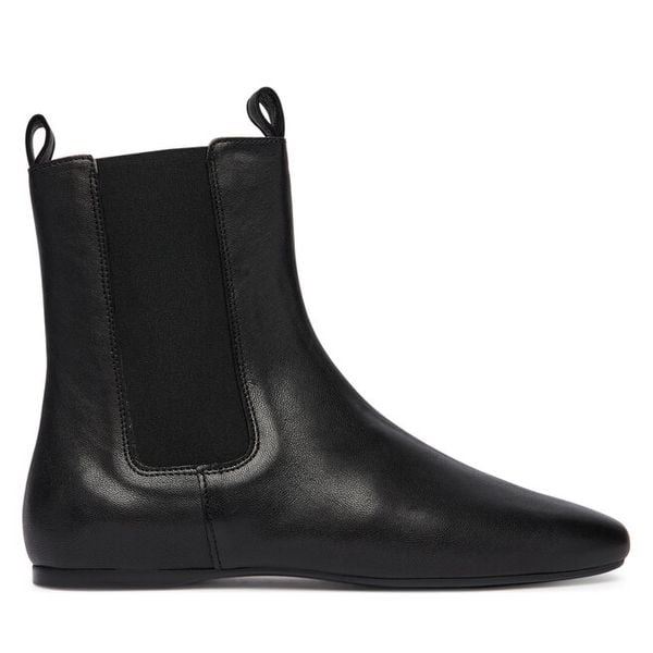 Sztyblety Balagan. Czarne botki damskie BALAGAN, bez obcasa, na płaskiej podeszwie, bez zapięcia. Za 729.99 zł.