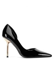 Nine West Szpilki CWF0003-04 Czarny. Czarne szpilki damskie Nine West, bez wzorów, z materiału, bez obcasa, na szpilce, bez zapięcia. Za 249.99 zł.