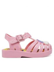 Melissa Sandały Mini Melissa Possession + Play Doh Bb M 35987 Różowy. Czerwone sandały dziewczęce Melissa, z tworzywa sztucznego, bez obcasa, bez zapięcia. Za 189.99 zł.