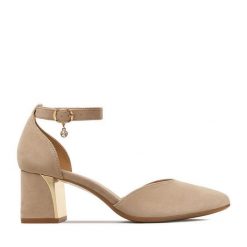 Czółenka Lasocki. Brązowe czółenka damskie Lasocki, bez wzorów, bez obcasa. Za 229.99 zł.