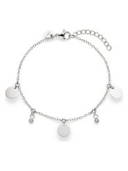 S.Oliver Bransoletka z elementami ozdobnymi rozmiar: onesize. Szare bransoletki damskie S.Oliver, ze stali. Za 69.99 zł.