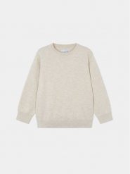 Mayoral Sweter 311 Beżowy Regular Fit. Brązowe swetry chłopięce Mayoral, z bawełny, bez kołnierzyka. Za 109.99 zł.