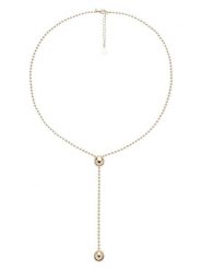 U.S. Polo Assn. Pozłacany naszyjnik z elementem ozdobnym - dł. 70 cm rozmiar: onesize. Żółte naszyjniki damskie U.S. Polo Assn., metalowe. Za 166.88 zł.