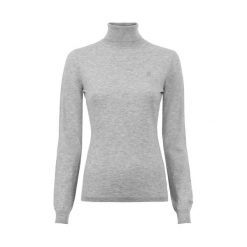 Sweter damski Cavallo Cavalradina. Szare swetry klasyczne damskie CAVALLO, na zimę, bez kołnierzyka. Za 218.50 zł.