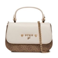 Torebka Guess. Brązowe torebki klasyczne damskie Guess, bez dodatków. Za 259.99 zł.