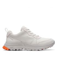 Clarks Skórzane sneakersy ''ATLTrekFreeWP'' w kolorze białym rozmiar: 36. Białe obuwie sportowe damskie Clarks, bez zapięcia. Za 175.67 zł.