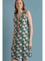 Admas Sukienka w kolorze zielono-pomarańczowym rozmiar: XXL. Pomarańczowe sukienki damskie admas, bez wzorów, bez ramiączek. Za 83.42 zł.