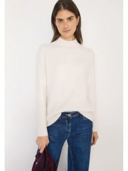 Cecil Sweter w kolorze kremowym rozmiar: S. Brązowe swetry klasyczne damskie Cecil, s, z bawełny, bez kołnierzyka. Za 144.24 zł.