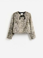 Kurtka z włosiem - wielobarwny. Kurtki damskie Reserved, l, bez wzorów, z tkaniny, bez kaptura. Za 359.99 zł.