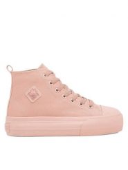 Kappa Trampki VISKA OC 243208OC-7171 Różowy. Czerwone trampki damskie Kappa, bez wzorów, z materiału, bez zapięcia. Za 129.99 zł.