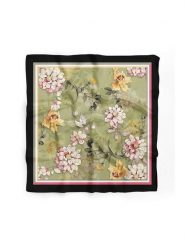 Lucky Bees Chusta w kolorze zielono-jasnoróżowym - 55 x 55 cm rozmiar: onesize. Różowe chusty damskie Lucky Bees, bez wzorów, z materiału. Za 56.79 zł.