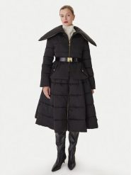 Elisabetta Franchi Kurtka zimowa PI-86Z-56E2-V790 Czarny Regular Fit. Czarne kurtki damskie Elisabetta Franchi, na zimę, bez wzorów, z syntetyku, bez kaptura. Za 3,429.00 zł.
