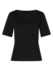 More & More Koszulka w kolorze czarnym rozmiar: 34. Czarne bluzki damskie More & More, bez wzorów, z bawełny, bez kołnierzyka, bez ramiączek. Za 52.67 zł.