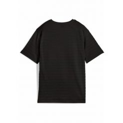 Damska strukturalna koszulka ESS ELEVATED o luźnym kroju PUMA Black. Czarne bluzki damskie Puma, s, bez wzorów, bez kołnierzyka, bez ramiączek. W wyprzedaży za 79.00 zł.