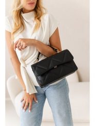 Lia Biassoni Skórzana torebka "Sauvage" w kolorze czarnym - 28 x 18 x 8 cm rozmiar: onesize. Czarne torebki klasyczne damskie Lia Biassoni, z materiału, przez ramię, pikowane, bez dodatków. Za 339.99 zł.