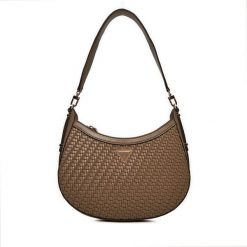 Torebka Guess. Brązowe torebki klasyczne damskie Guess, bez dodatków. Za 699.99 zł.