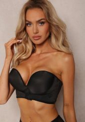 Beżowe Legginsy z Prążkowanej Tkaniny z Szeroką Gumką w Pasie Lanoriae. Brązowe legginsy damskie Renee, s, bez wzorów, z jeansu. W wyprzedaży za 39.99 zł.