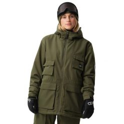 Kurtka Colourwear U More Pocket Parka. Brązowe kurtki sportowe damskie Colourwear, na zimę, bez wzorów, bez kaptura. W wyprzedaży za 1,106.50 zł.