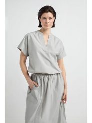 Josephine & Co Bluzka "June" w kolorze szarym rozmiar: 44. Szare bluzki damskie Josephine & Co, bez wzorów, z bawełny, bez kołnierzyka, bez ramiączek. Za 157.35 zł.