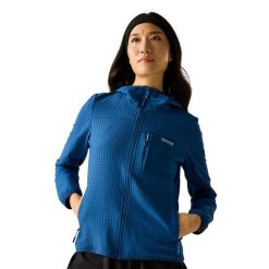 Damska Bluza Polarowa Kemilia. Niebieskie bluzy damskie Regatta, na zimę, m, bez wzorów, z elastanu, z kapturem. Za 223.99 zł.