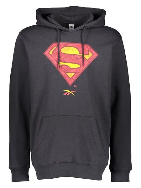 Reebok Bluza "Superman" w kolorze czarnym rozmiar: M. Czarne bluzy damskie Reebok, m, bez wzorów, z kapturem. Za 127.65 zł.