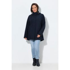 Damskie Kurtka softshell HYPRAR wodoodporna trapezowy krój kaptur. Niebieskie kurtki damskie Ulla Popken, plus size, bez wzorów, z elastanu, bez kaptura. Za 599.99 zł.