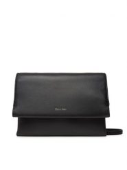 Calvin Klein Torebka Ck Narrate Leather Mini Bag K60K613005 Czarny. Czarne listonoszki damskie Calvin Klein, bez wzorów, ze skóry, bez dodatków. Za 289.99 zł.