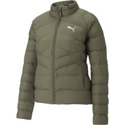 Kurtka damska Puma WARMCELL. Zielone kurtki damskie Puma, na zimę, s, bez wzorów, z puchu, bez kaptura. Za 262.99 zł.